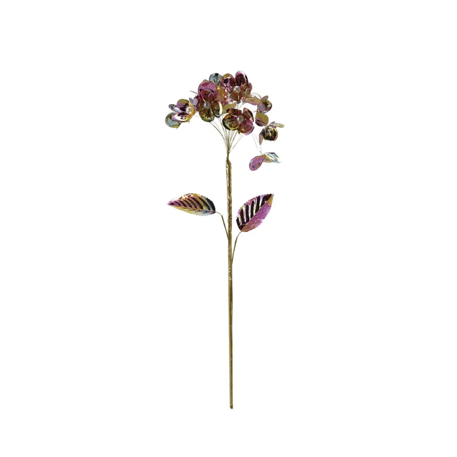 Flower Pick w/Faux Pearls - Zinnias Gift Boutique