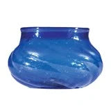 Hand-Blown Seeded Twisted Glass Tealight/Votive - Zinnias Gift Boutique