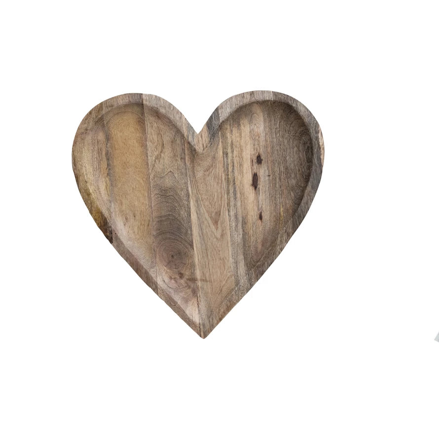 Mango heart tray - Zinnias Gift Boutique