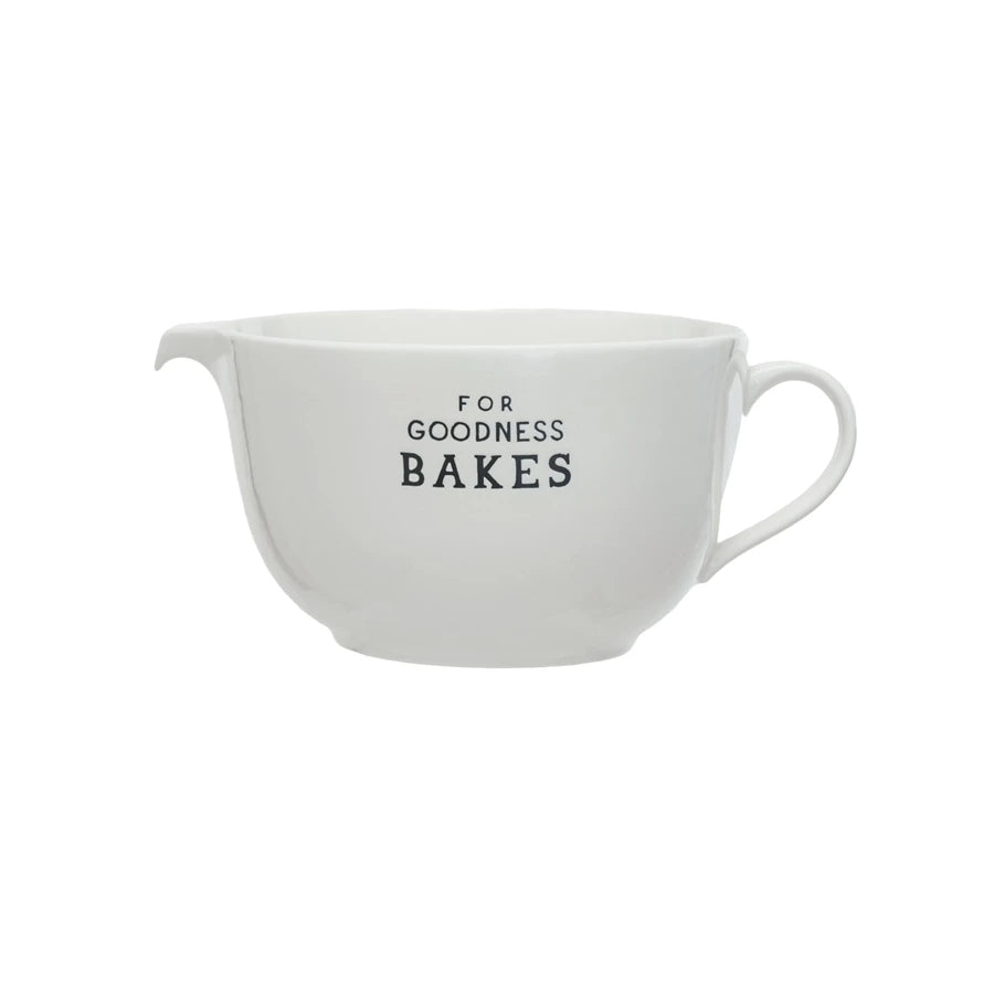Stoneware Batter Bowl - Zinnias Gift Boutique