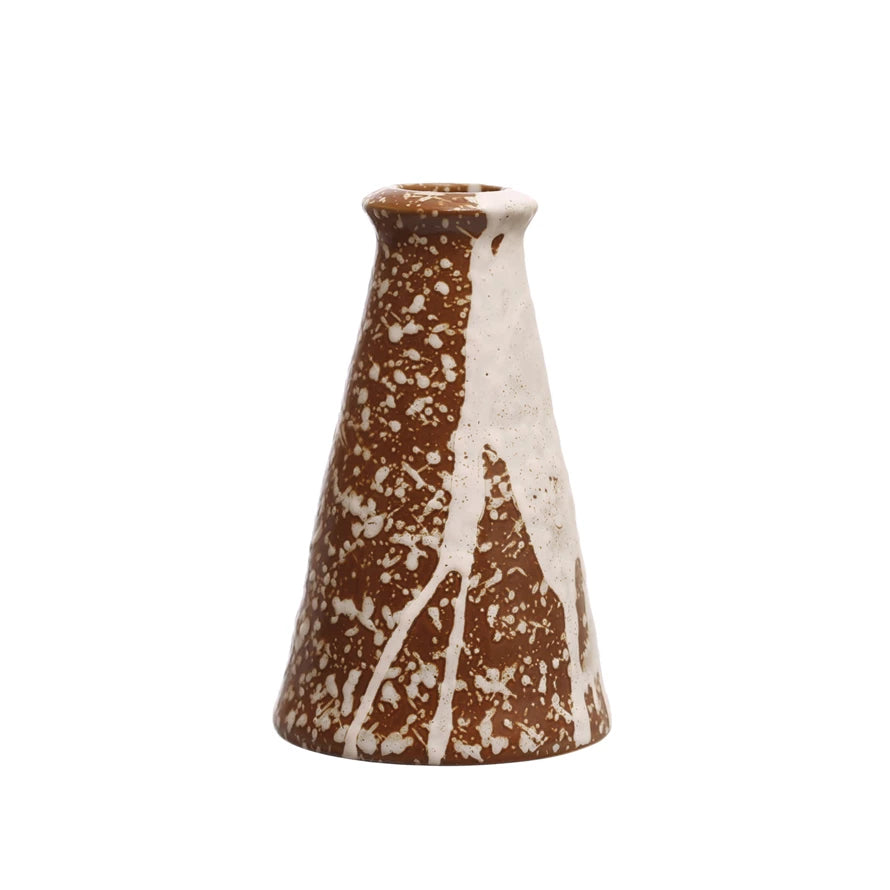 Stoneware Taper Holder - Zinnias Gift Boutique