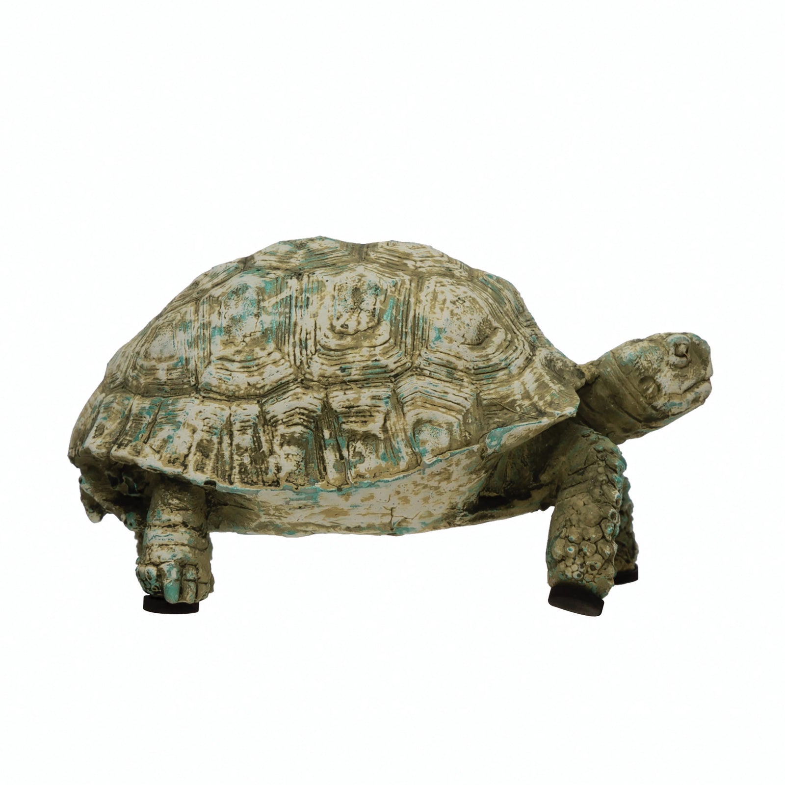 Turtle Distressed Verdigris Finish - Zinnias Gift Boutique