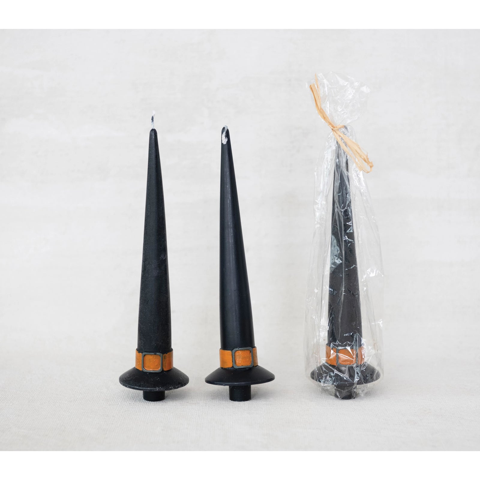 Unscented Witch Hat Shaped Taper Candle - Zinnias Gift Boutique