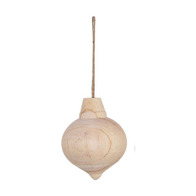 Carved Wood Ornaments - Zinnias Gift Boutique