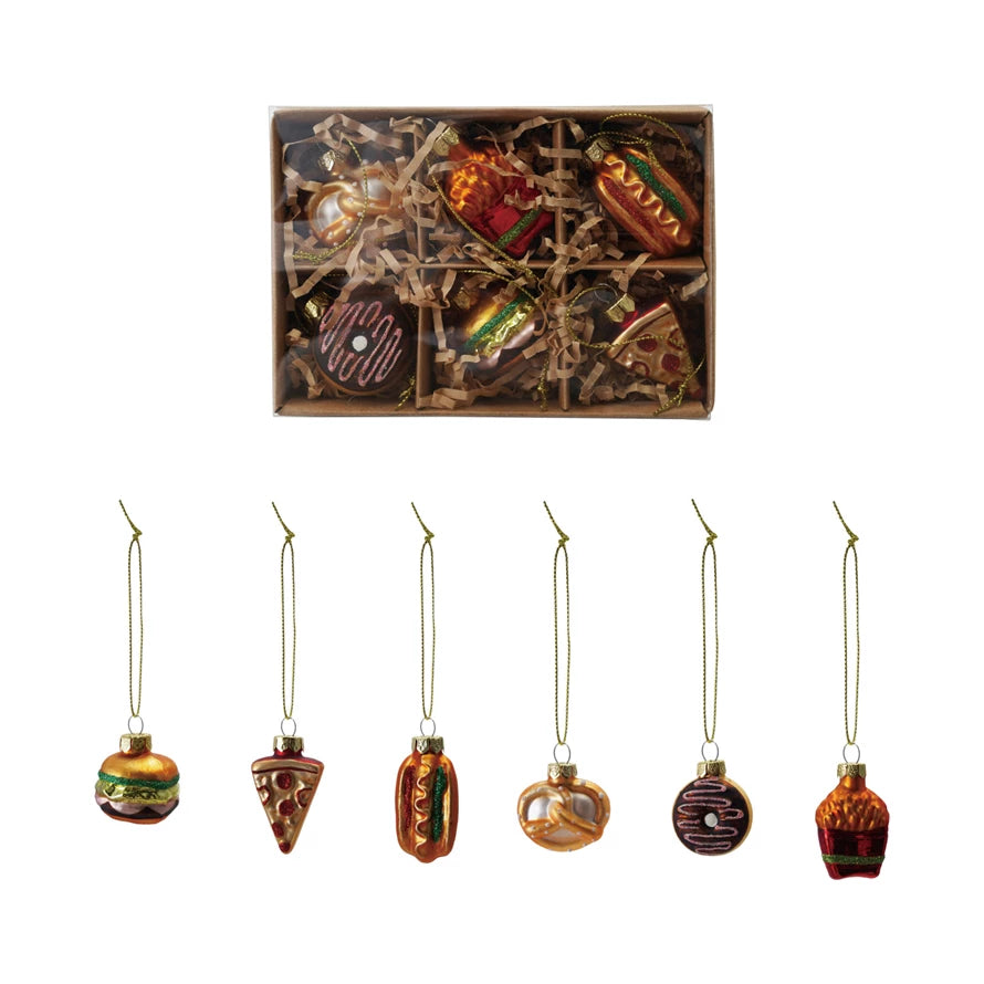 Food Ornament Glass - Zinnias Gift Boutique
