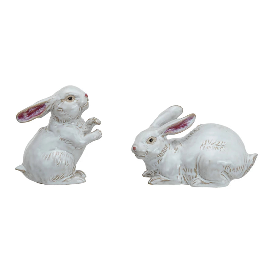Stoneware Rabbit - Zinnias Gift Boutique