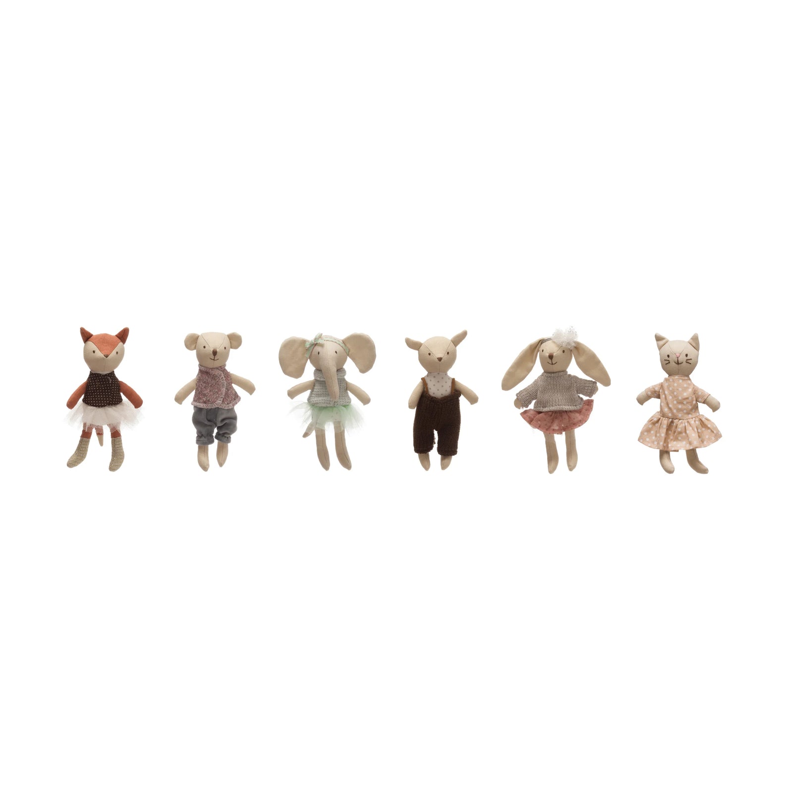 Cotton Linen Mini Animal - Zinnias Gift Boutique