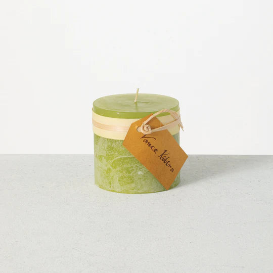 Timber Pillar Candle 3.25" - Zinnias Gift Boutique