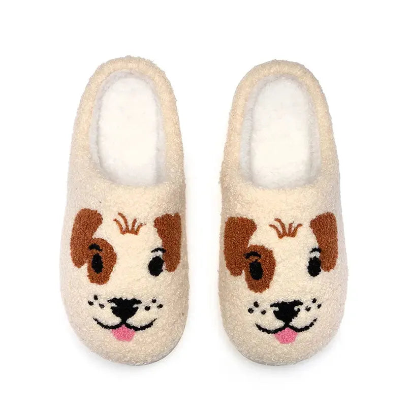 Indoor / Outdoor Slippers - Puppy Dog Faces - Zinnias Gift Boutique