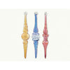 Swirl Colored Icicle Ornaments - Zinnias Gift Boutique