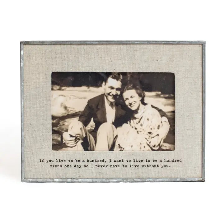 Linen Photo Frame - Zinnias Gift Boutique