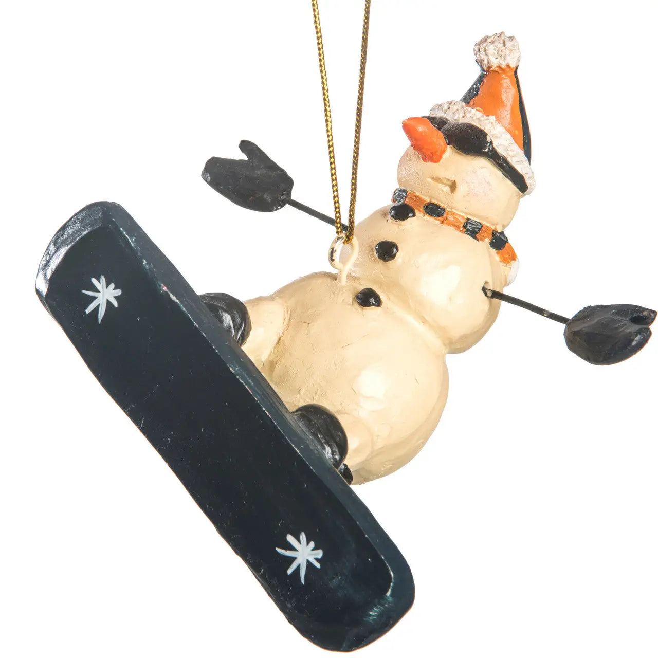 Snowboarding Snowman Ornament - Zinnias Gift Boutique