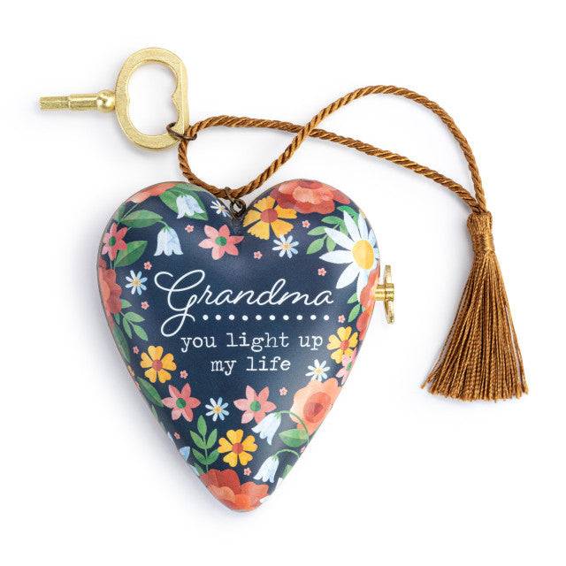 Grandma Musical Art Heart - Zinnias Gift Boutique