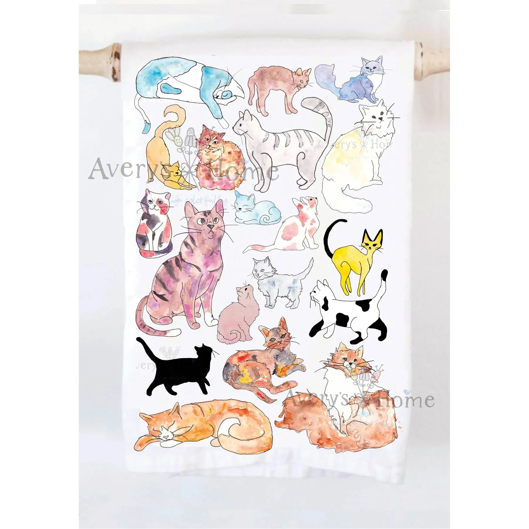 Adorable Cats Kitchen Towel - Zinnias Gift Boutique