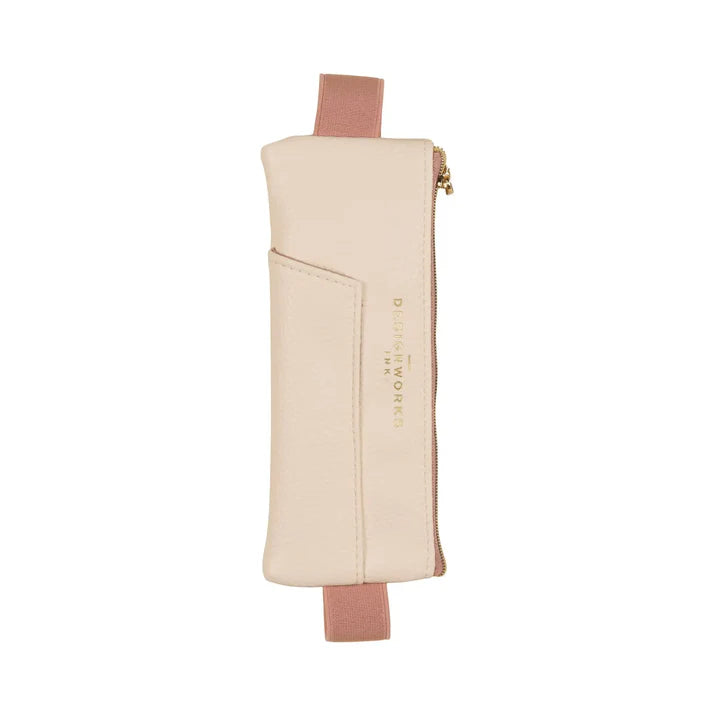 Pen Pouch Cream Taupe - Zinnias Gift Boutique