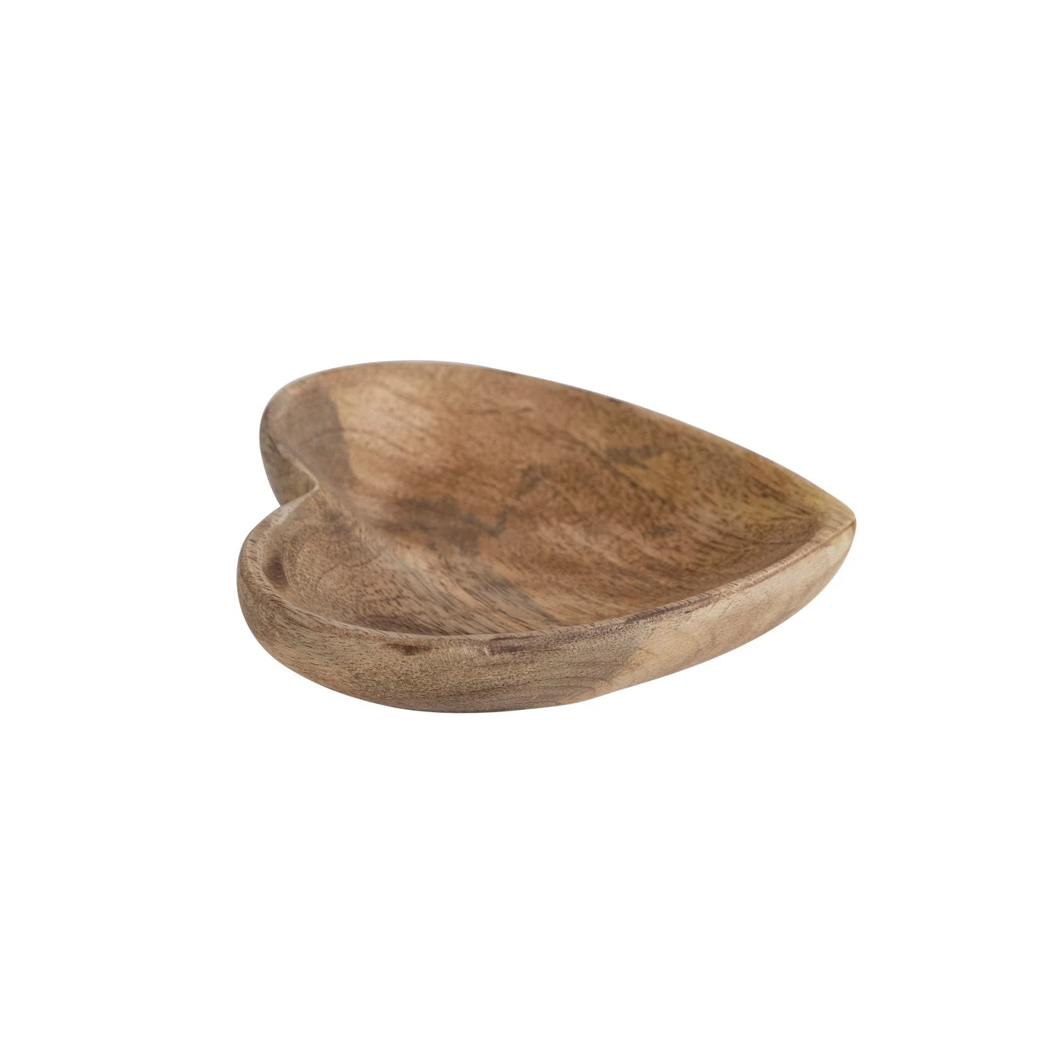 Mango Wood Heart Dish - Zinnias Gift Boutique