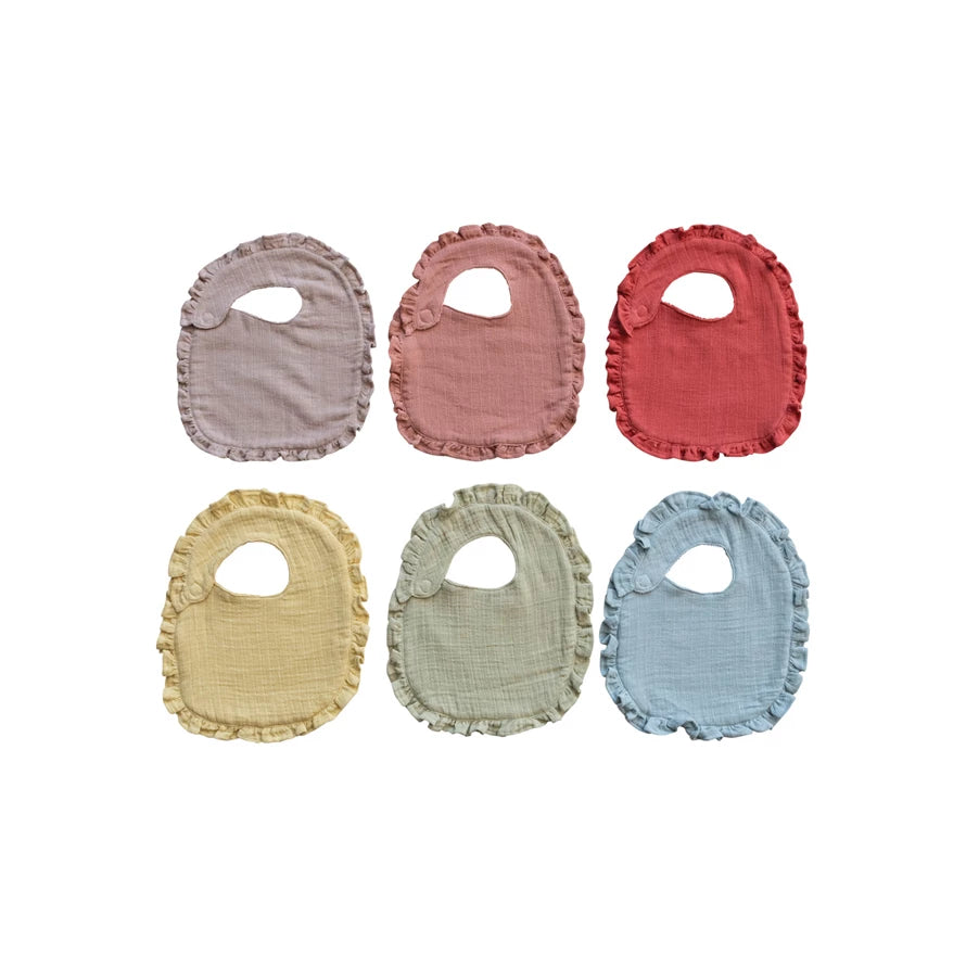 Cotton Double Cloth Baby Bib - Zinnias Gift Boutique