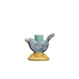 Hand-Painted Stoneware Bird Taper holder - Zinnias Gift Boutique