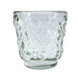 Hand-Blown Glass Tealight/Votive Holder - Zinnias Gift Boutique
