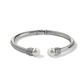 Meridian Sil Open Hinged Bangle - Zinnias Gift Boutique