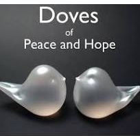 Blown Glass Doves Of Peace And Hope - Zinnias Gift Boutique
