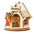 Husky  Cottage House Ornament USA Made - Zinnias Gift Boutique