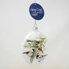 Chickadee Prelit ornament - Zinnias Gift Boutique