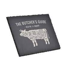 Slate Board Butcher Guide - Zinnias Gift Boutique