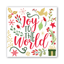 Joy to the world Luncheon Napkins