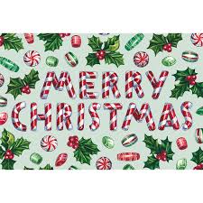 Placemat Paper Merry Christmas - Zinnias Gift Boutique