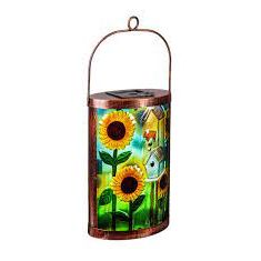 Cottage Bird House Solar Lantern - Zinnias Gift Boutique