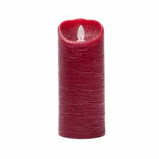 LED Candle 3"x7" Red - Zinnias Gift Boutique