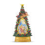 Santa Tree shaped Snow Lantern - Zinnias Gift Boutique
