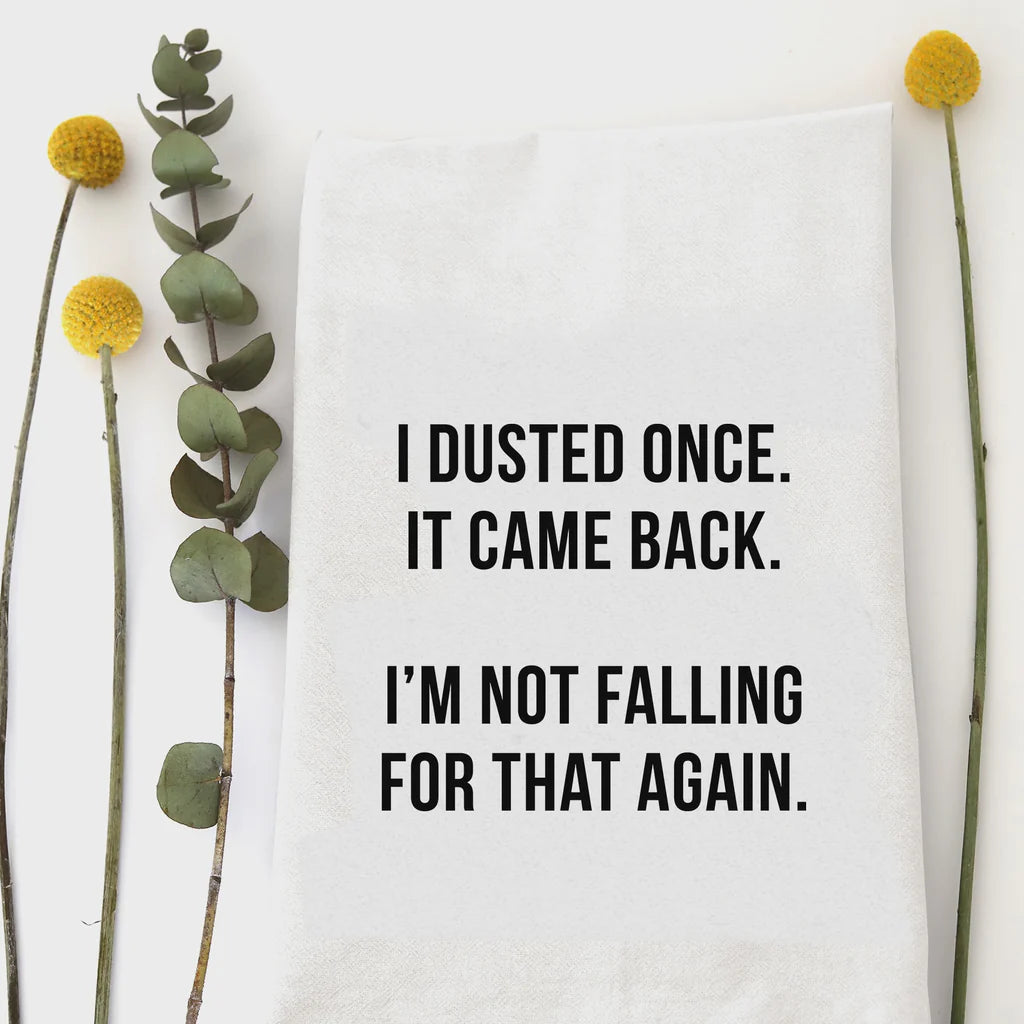 Dusted Once Tea Towel - Zinnias Gift Boutique