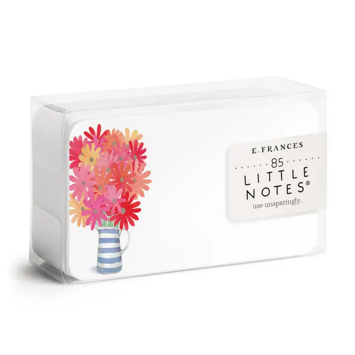 Assorted patterned Little Notes paper from E Frances Paper featuring colorful, playful designs and handwritten style for notes or crafts.