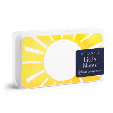 Assorted patterned Little Notes by E Frances Paper featuring colorful and playful designs on small paper notes.