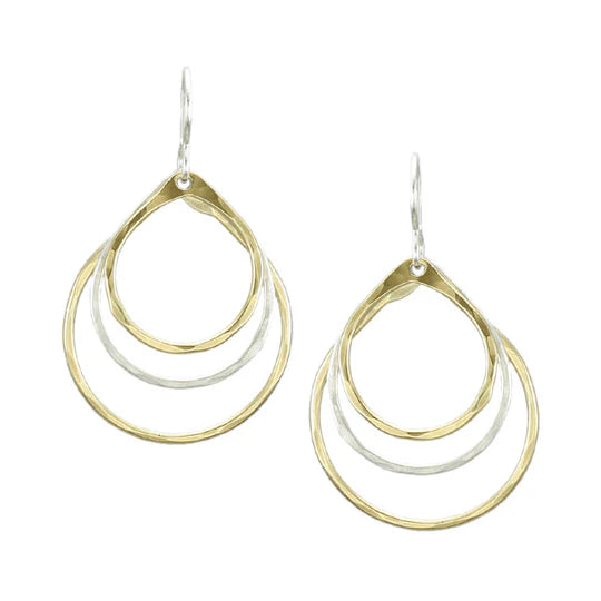 Tiered Teardrop Earring - Zinnias Gift Boutique