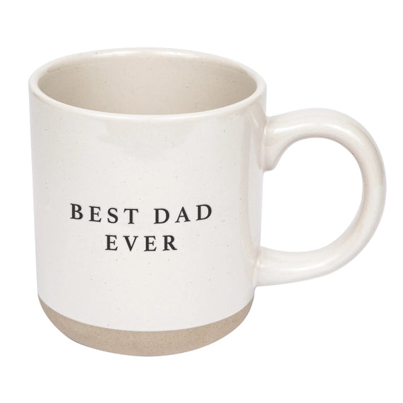 Best Dad Ever Stoneware Coffee Mug - Zinnias Gift Boutique