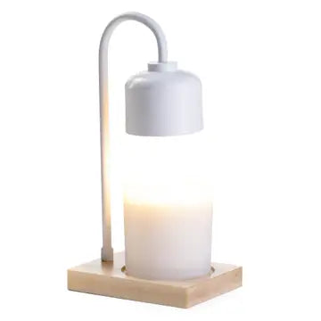 White & Wood Arched Candle Warmer Lamp - Zinnias Gift Boutique
