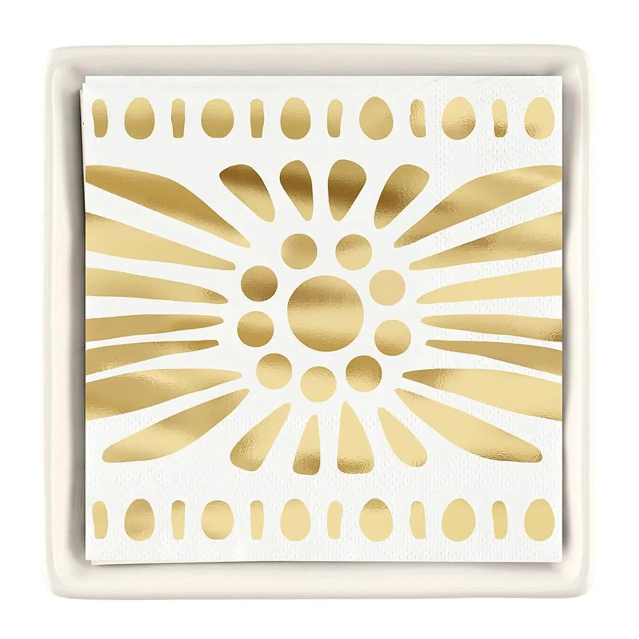 Napkin Tray Ceramic - Zinnias Gift Boutique