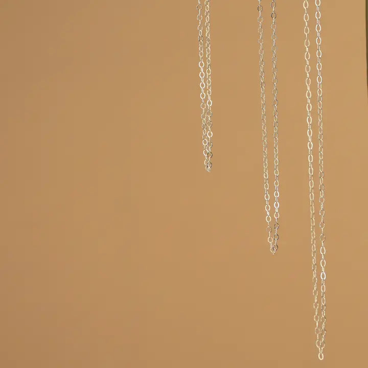 Sterling Silver Cable Chain 18" - Zinnias Gift Boutique