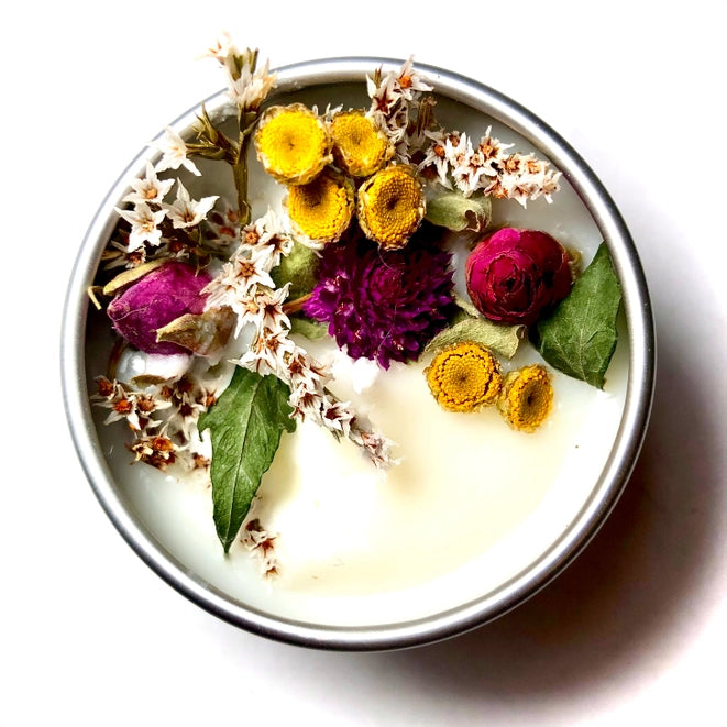 &quot;Wildflowers&quot; Botanical Soy Candle