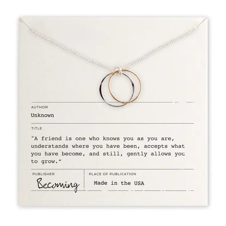 Friendship Circles Necklace - Zinnias Gift Boutique