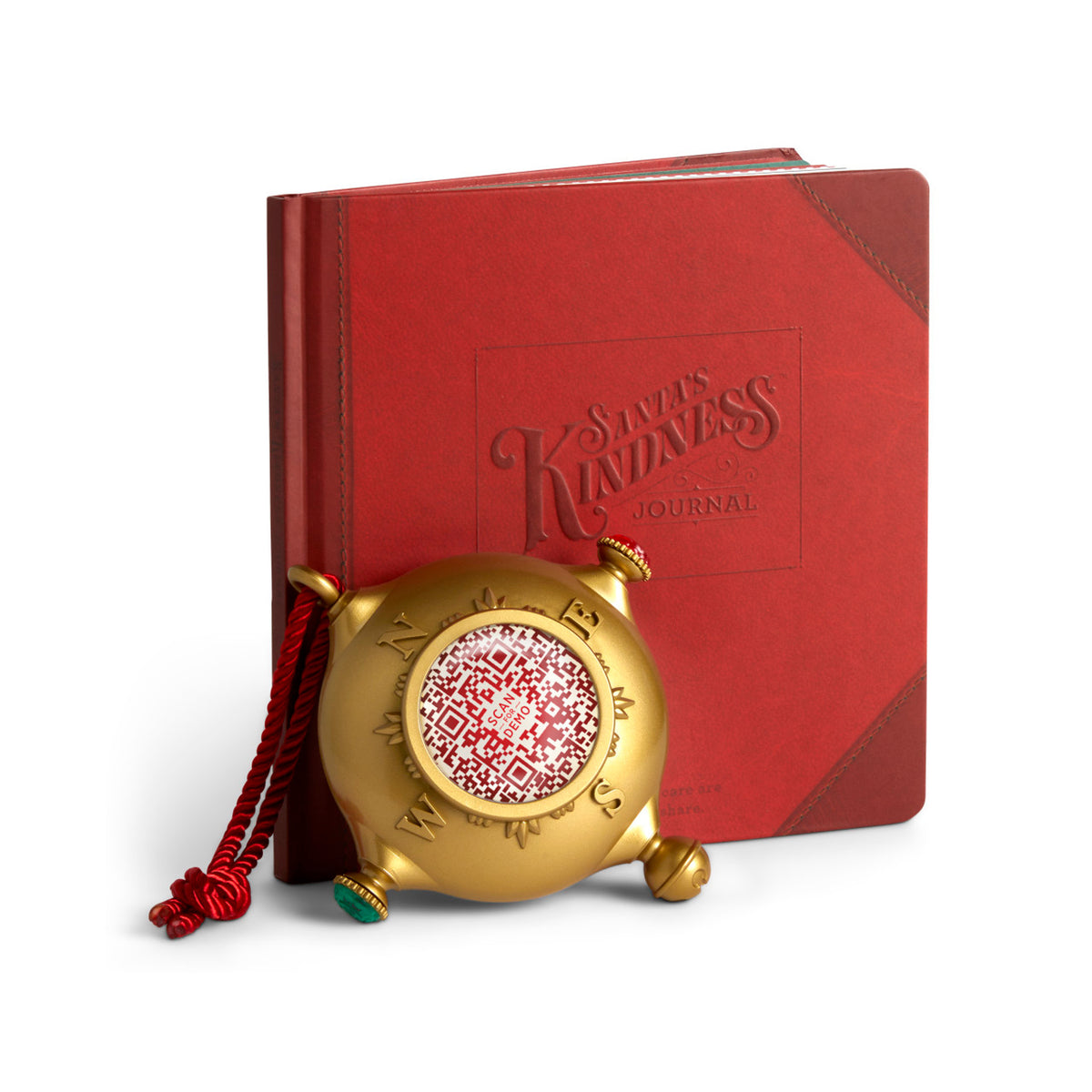 Santa&#39;s Kindness Ornament &amp; Journal - Zinnias Gift Boutique