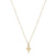 14" Necklace Gold - Signature Cross Small Gold Charm - Zinnias Gift Boutique