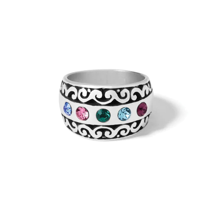 Elora Gems Band Ring - Zinnias Gift Boutique