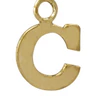 3mm Gold Fill Initial Charm Waterproof Bracelet - 7" - Zinnias Gift Boutique