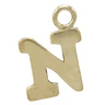 3mm Gold Fill Initial Charm Waterproof Bracelet - 7" - Zinnias Gift Boutique
