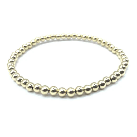 4mm 14k Gold Filled Karma Waterproof Bracelet - 7" - Zinnias Gift Boutique
