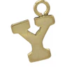 3mm Gold Fill Initial Charm Waterproof Bracelet - 7&quot; - Zinnias Gift Boutique